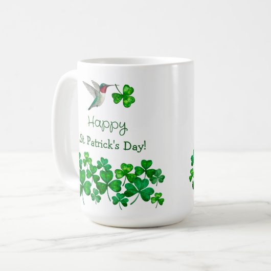 Kolibrie van St. Patrick Koffiemok (Voorkant links)