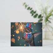 Kolibrie viert Onafhankelijkheidsdag Briefkaart (Staand voorkant)