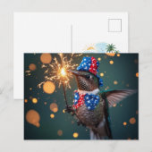 Kolibrie viert Onafhankelijkheidsdag Briefkaart (Voorkant / Achterkant)