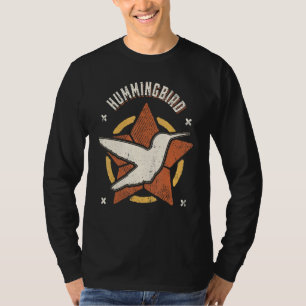 Kolibrie Vintage Retro Klassiek Dier T-shirt
