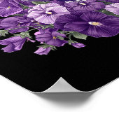 Kolibrie Viola Bloem Paarse Lint Heimerheime Poster (Hoek)