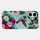 Kolibrie Vliegen In Bloementuin Case-Mate iPhone Case (Achterkant (horizontaal))