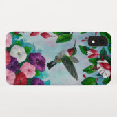Kolibrie Vliegen In Bloementuin Case-Mate iPhone Case (Achterkant (horizontaal))