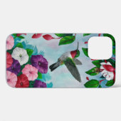 Kolibrie Vliegen In Bloementuin Case-Mate iPhone Case (Achterkant (horizontaal))