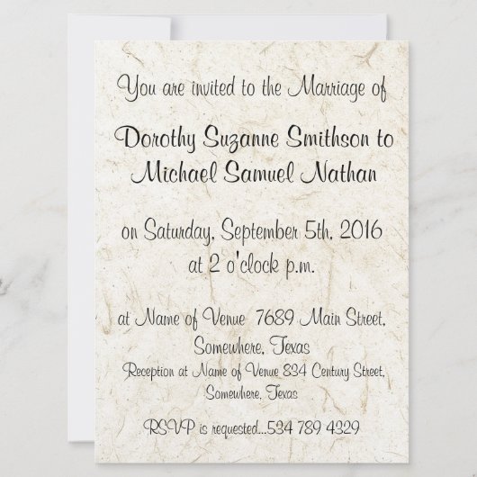 Kolibrie Vogel Bloemen Huwelijksuitnodiging Kaart (Achterkant)