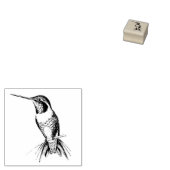 Kolibrie Vogel Dier Wildlife Wood Stamp Rubberstempel (Gestempeld)