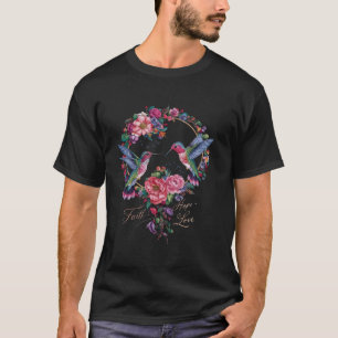 Kolibrie Vogel Nectar Vleugels Plumage Bloemen 2 T-shirt