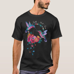 Kolibrie Vogel Nectar Vleugels Plumage Bloemen 4 T-shirt