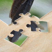 Kolibrie Vogel Zit Snavel Veren Legpuzzel (Zijkant)