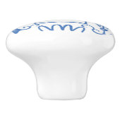 Kolibrie Vogelhuis Keramische Knop (Zijkant)