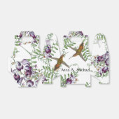 Kolibrie Vogels Bloemen Bloemen Bloemen Wijnstok F Bedankdoosjes (Uitgevouwen)