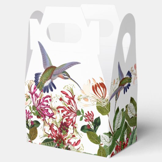 Kolibrie Vogels Honingzuigbloem Bloem Bedankdoosjes (Geopend)
