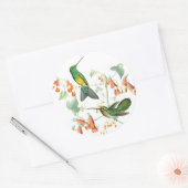 Kolibrie Vogels Wildlife Bloemen Dieren Bloemen Ronde Sticker (Envelop)
