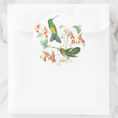 Kolibrie Vogels Wildlife Bloemen Dieren Bloemen Ronde Sticker (Tas)