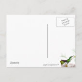 Kolibrie Vogels Wildlife Flowers Save the Date Aankondigingskaart (Achterkant)