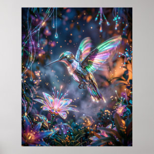 Kolibrie Voltage Tuin Poster