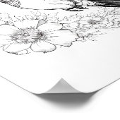 Kolibrie volwassen kleuring poster (Hoek)