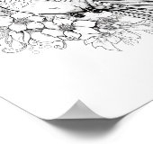 Kolibrie volwassen kleuring poster (Hoek)