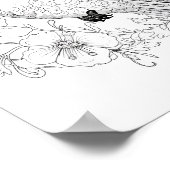 Kolibrie volwassen kleuring poster (Hoek)