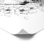 Kolibrie volwassen kleuring poster (Hoek)