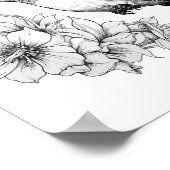 Kolibrie volwassen kleuring poster (Hoek)