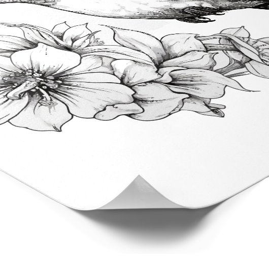 Kolibrie volwassen kleuring poster (Hoek)