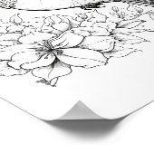 Kolibrie volwassen kleuring poster (Hoek)