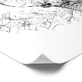 Kolibrie volwassen kleuring poster (Hoek)