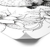 Kolibrie volwassen kleuring poster (Hoek)