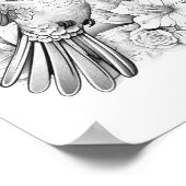 Kolibrie volwassen kleuring poster (Hoek)