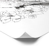 Kolibrie volwassen kleuring poster (Hoek)