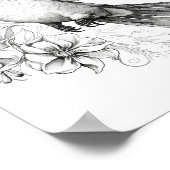 Kolibrie volwassen kleuring poster (Hoek)