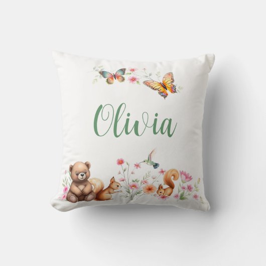 Kolibrie & vrienden kussen (Voorkant)