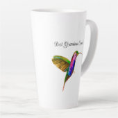 Kolibrie Waterverf vogel Floral Oma Nana Latte Mok (Rechterhoek)