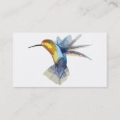 kolibrie waterverf vreedzame schets visitekaartje (Achterkant)