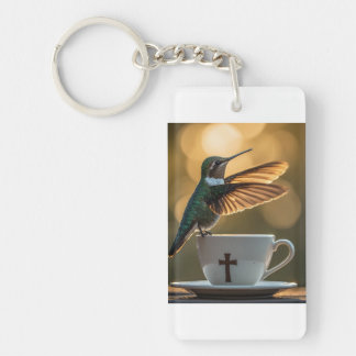 Kolibrie Wenskaart Sleutelhanger