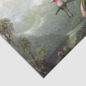 Kolibrie zit, kunstdruk, tissuepapier (Detail)