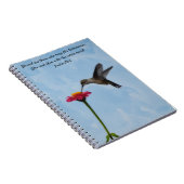 Kolibrie zoekt Nectar Bijbelvers Gebedsdagboek Notitieboek (Rechterzijde)