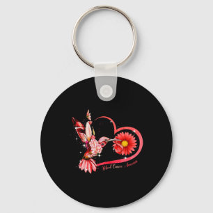 Kolibrie Zonnebloem Rood Lint Bloedkanker Awar Sleutelhanger