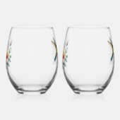 Kolibrieharmonie met Elegante Hibiscus Wijnglas Zonder Voet (Rechts)