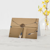 Kolibriennest met bloem kaart (Gele Bloem)