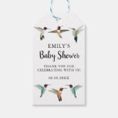 Kolibries Baby shower Cadeau Labels Cadeaulabel (Voorkant)