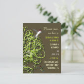 kolibries betoverde boom repetitie diner uitnodiging briefkaart (Staand voorkant)