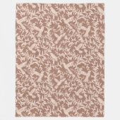 Kolibries Bloemen Fleece Deken (Voorkant)