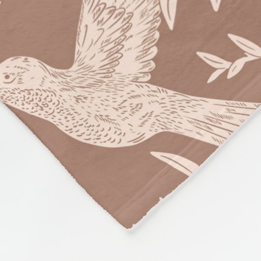 Kolibries Bloemen Fleece Deken (Hoek)