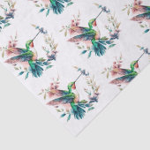 kolibries bloemen patroon tissuepapier (Detail)