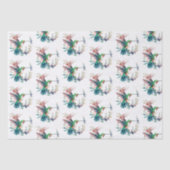 kolibries bloemen patroon tissuepapier (Voorkant)