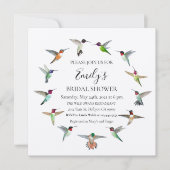 Kolibries bruidsdouche uitnodiging (Voorkant)