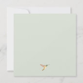 Kolibries bruiloft uitnodiging (Achterkant)