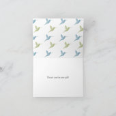 Kolibries Dank u Bedankkaart (Binnen)